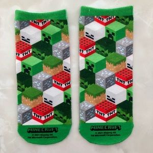 Brand NEW Minecraft 2021 Kids Youth Ankle Socks Unworn